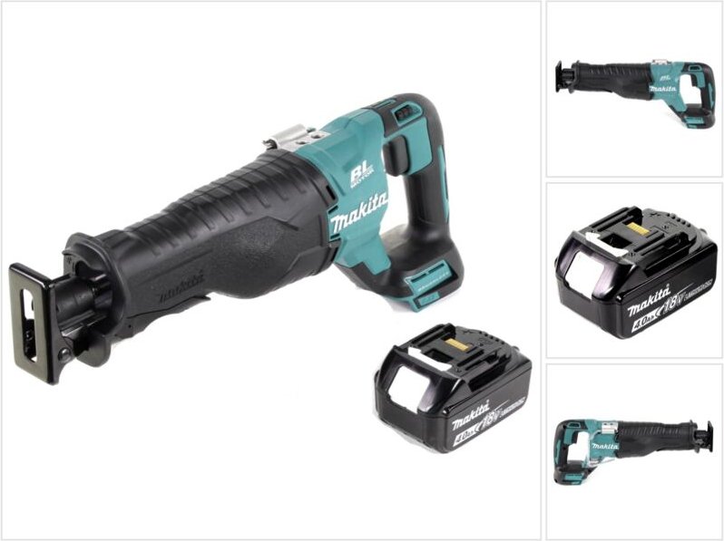 Thumbnail - Makita DJR 187 M1 Akku Reciprosäge 18 V Brushless Säbelsäge + 1x 4,0 Ah Akku - ohne Ladegerät