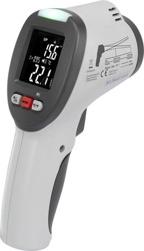 IR-SCAN-350RH/2 Infrarot-Thermometer Optik 20:1 -50 - +380 °c Pyrometer, Taupunktscanner - Voltcraft