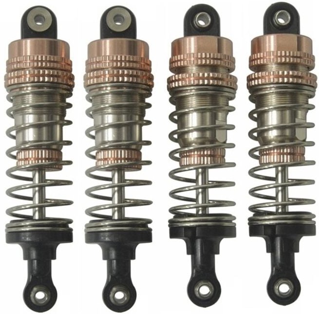 Tlily - 4 StüCke Metall Hydraulischer StoßDäMpfer für hbx 901 901A 903 903A 905 905A 1/12 rc Auto Upgrade ZubehöR Teile