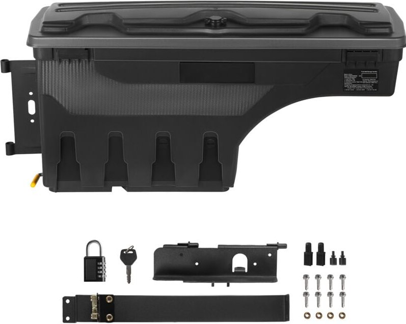 Mophorn - Aufbewahrungsboxfür die Ladefläche,verschließbarer Deckel,wasserdichter ABS-Radkasten-Werkzeugkasten 6,6 Gal/2...