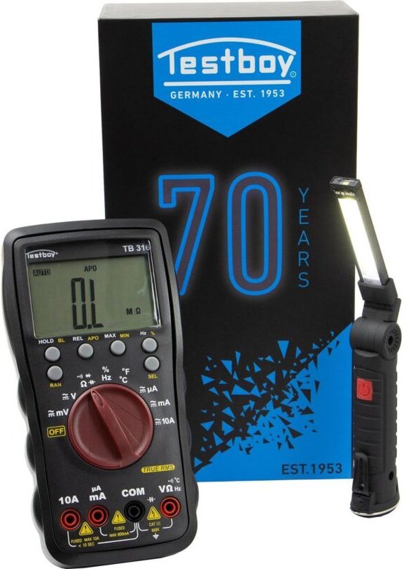 Thumbnail - Testboy - Multimeter tb 316 black edition 600 mV - 600 v ac, 600 mV - 600 v dc ( 4000802076 )