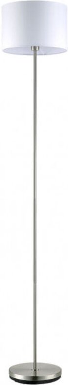 Fabrilamp - Boden de Wohnzimmer aldebaran 1xe27 nickel m/Hose weiß 170x35x35x35 cm