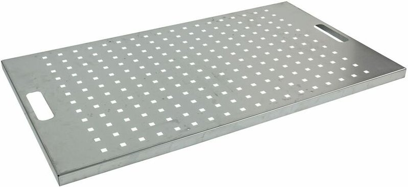 Lochboden Lochblech 85x49cm Bodenblech Chemikalienschrank Metallschrank Verzinkt