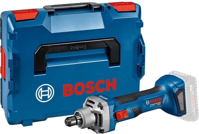 Bosch Akku-Geradschleifer ggs 18V-20, mit 2x Einmaulschlüssel, in l-boxx - Bosch Professional