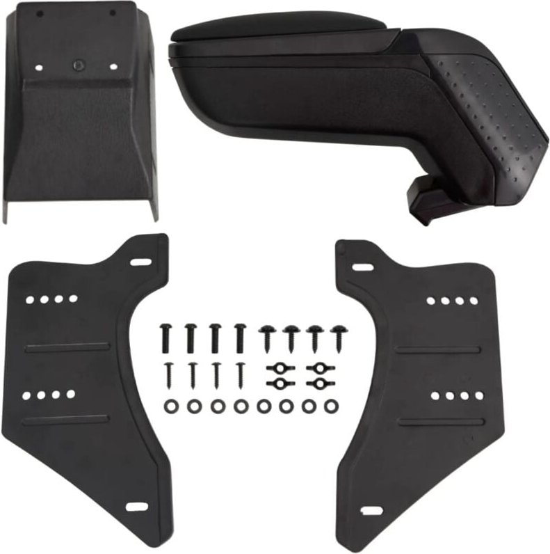 Destockoutils - Auto-Armlehne Universal Schwarz 13x33x(33-53) cm abs vidaXL