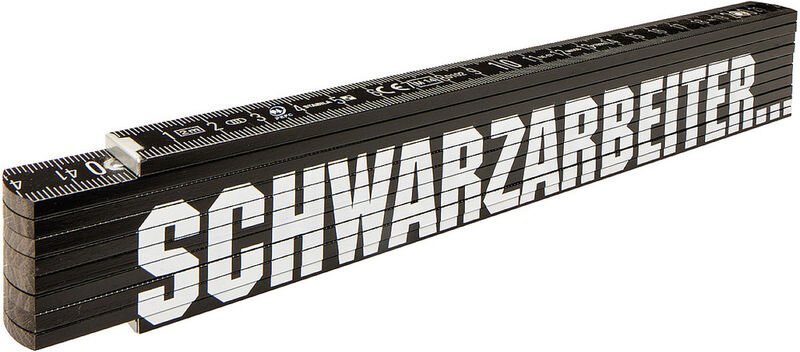 Stabila Maßstab 707 P 16550 Sonderedition schwarz Zollstock 2m Buche