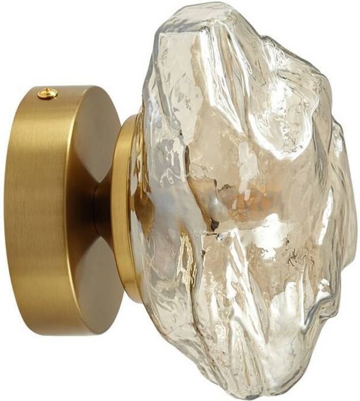 Wandleuchte, Wandlampe Innen "Piatra" aus Glas für Wohnzimmer & Esszimmer von Lindby