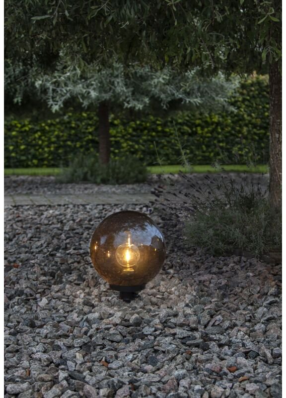Dekoration Orby, Weglampe, Erdspieß, Schwarz, Kugel, Außenbereich, E27, 34 cm - Star Trading