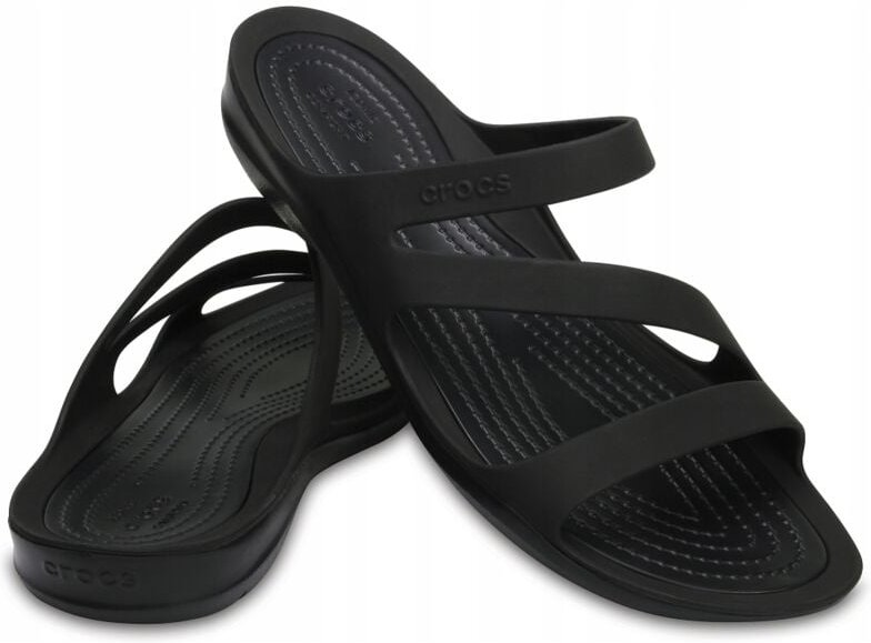 Thumbnail - Crocs Swiftwater Sandal W 203998 W7 I Eu 375 Schwarzschwarz