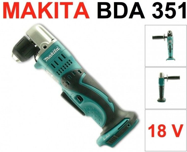 Bda 351 z Akku Winkelbohrmaschine 18V 13,5Nm Solo - ohne Akku, ohne Ladegerät - Makita
