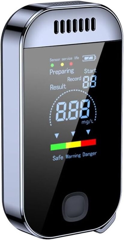 Alkoholtester, elektronischer Alkoholtester, hochpräziser tragbarer Alkoholtester, berührungsloser Alkoholdetektor, über...