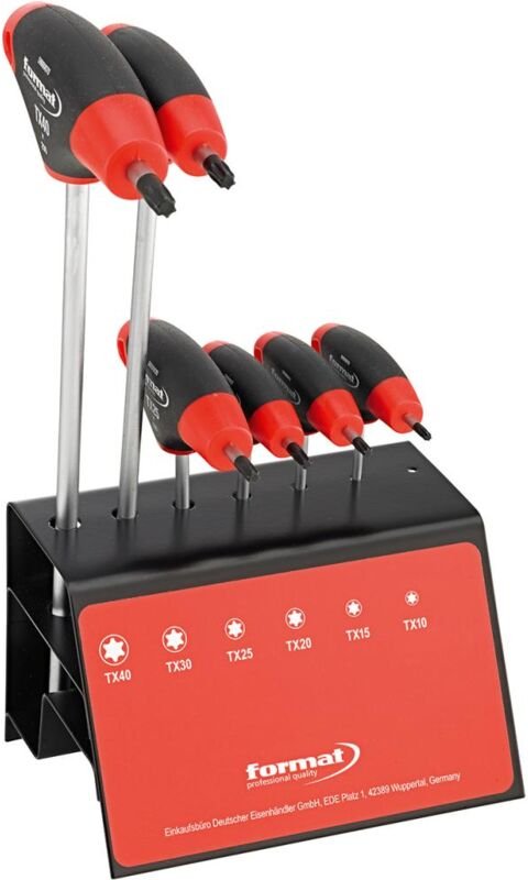 T-Griff-Schraubendreher- Satz mit Seitenabtrieb, 7-teilig T10-40 - Format