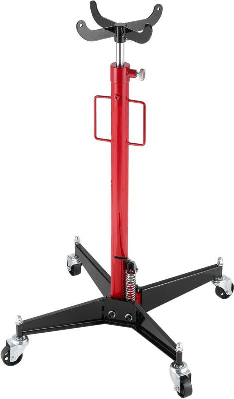 Mophorn Hydraulischer Wagenheber für Getriebe mit 500 kg Tragkraft, höhenverstellbarer Teleskopheber mit Fußpedal, 360°-...