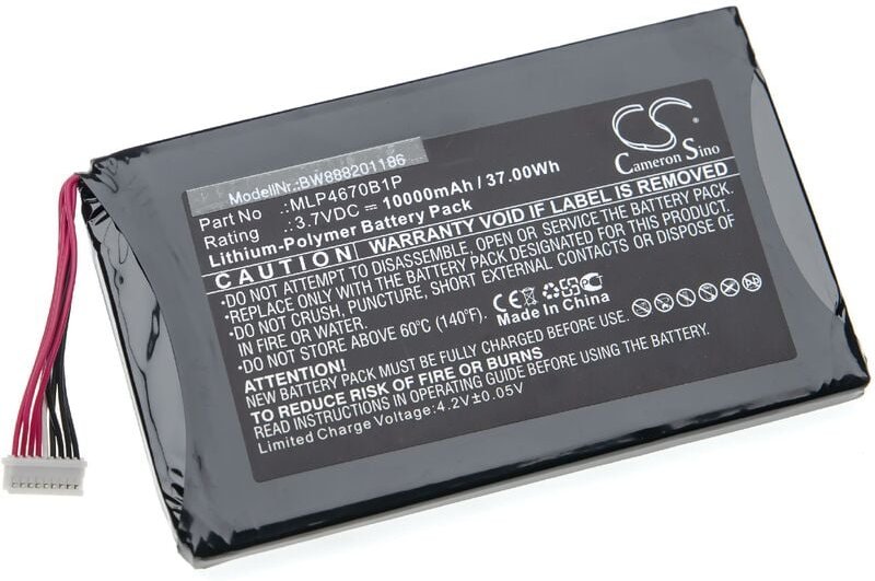 Vhbw - Akku kompatibel mit Autel Maxisys MS906BT, Maxisys MS906TS, MS906BT, MS906S Messgerät (10000mAh, 3,7V, Li-Polymer...