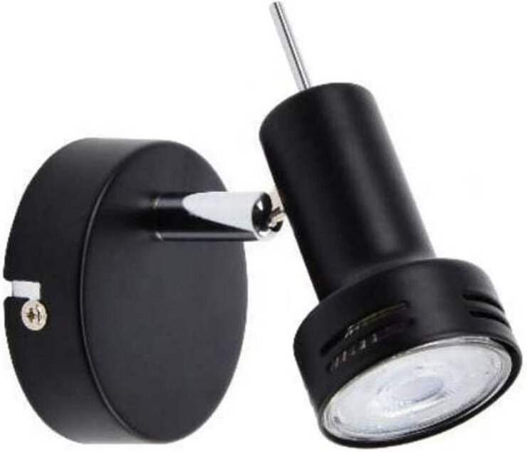 Primaster Wandlampe 1er LED Spot New York GU10 8 x 11 cm schwarz Deckenlampen & Kronleuchter