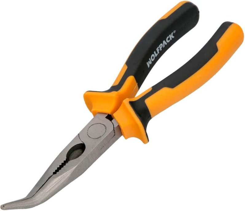 Gebogene Maulzange 200 mm. DIN 5745 Stahl