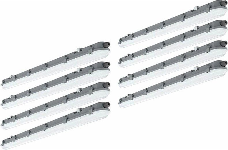 Deckenlampen Wannenleuchte Feuchtraum 120 cm Feuchtraumwannenleuchten led 120 cm Garagenlampen led Röhre, Reihenschaltun...