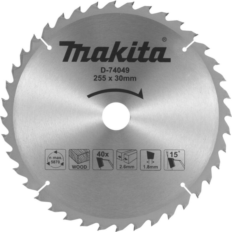 Thumbnail - D-74049 hm 255/30/40 Standard Scheibe - Makita