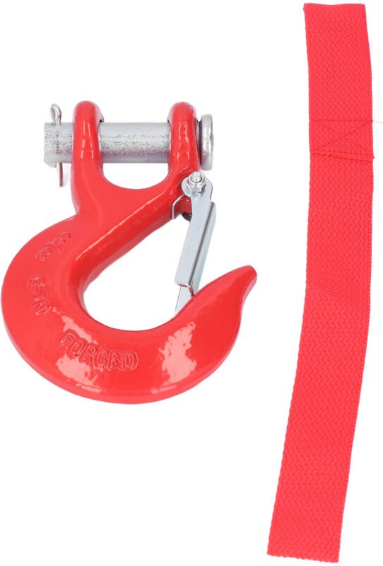 Ej.life - 3/8-Zoll-Gabelkopf-Sicherheitshaken aus Stahl, 18000 lbs, Grenzkapazität, rostfrei, für das Heben von Rettungs...