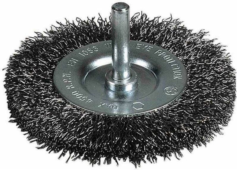 Scheibenbürste 75 mm 0,3 mm gewellt, 6 mm-Schaft