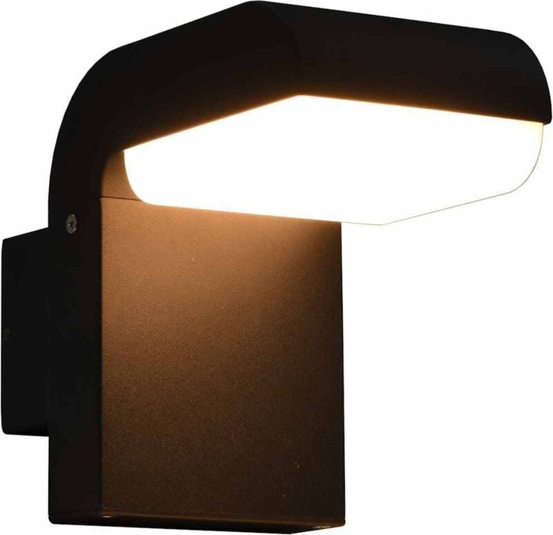 Außenwandleuchte led 9 w Schwarz Oval Vidaxl