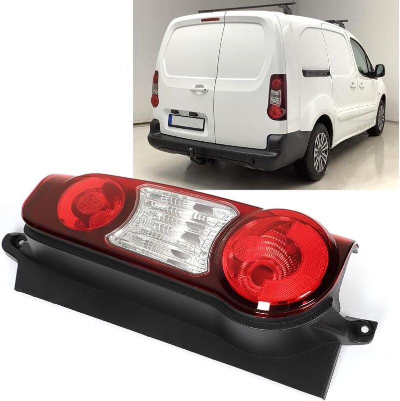 Rechtes Rücklicht für Beifahrerseite, Hinterradbremse, Rechtes Rücklicht, Kompatibel mit Citroen Berlingo Mk2 Van 2012–2...