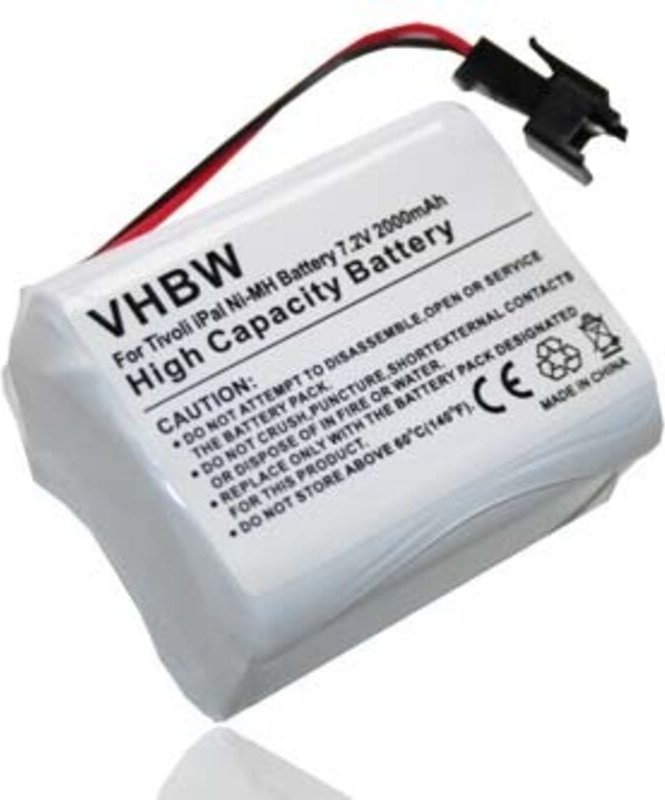vhbw Akku kompatibel mit Tivoli iPAL MA-3 digital Radio (2000mAh, 7,2V, NiMH)