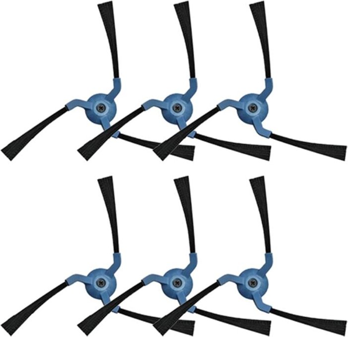 6PCS Ersatzteile Seitenbürste für Eufy X10 Pro Omni / X9 Pro Roboter-Staubsauger Reiniger Zubehör Waschbare Randbürste