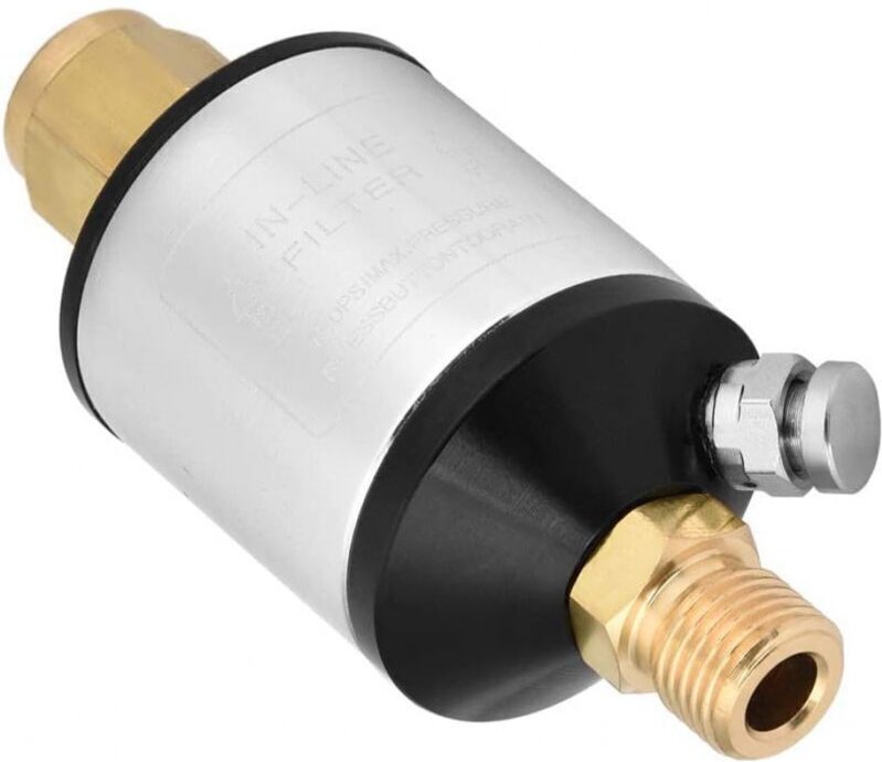 1/4" NPT Luftkompressor-Einlass- und Auslassfilter, Wasserabscheider, Luftkompressortrockner mit Ablassventil für Druckl...