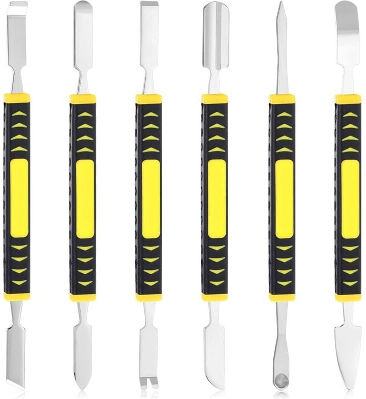 6 Stück kleine Brechstangen aus Metall zur Reparatur von Haushaltsgeräten für Handys, Computer, Brillen, kleine digitale...