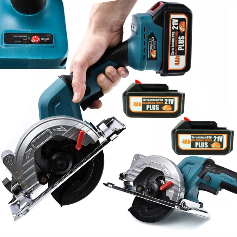 Rosfix Bark Beetle BB21V Akku-Kreissäge – Kabellose Mobilität 2x 4Ah Akku, 6500 U/min Profischnitt Holz Werkzeug für Hau...