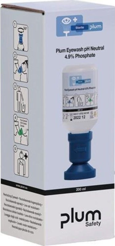 Augenspülflasche pH Neutral 200ml 3Jahre(ungeöffnete Flasche) din EN15154-4 Plum