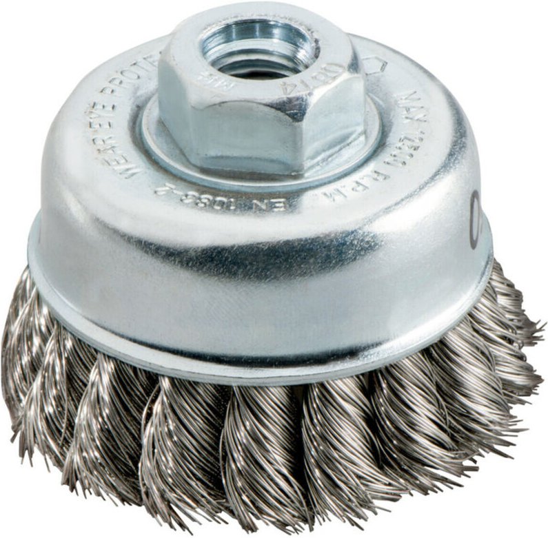 Topfbürste 65x0,35 mm/ m 14, Edelstahl, gezopft - Metabo