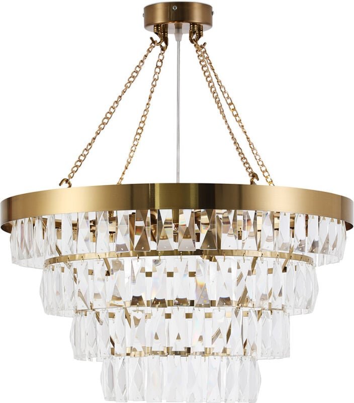 Kristall-Deckenlampe - Kronleuchter Pendelleuchte - Loraine Gold