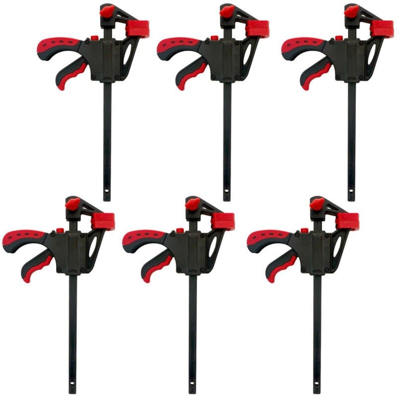 6x 4'' Einhandzwinge Schnellspannzwinge Klemmzwinge Spannzwinge Schraubzwinge