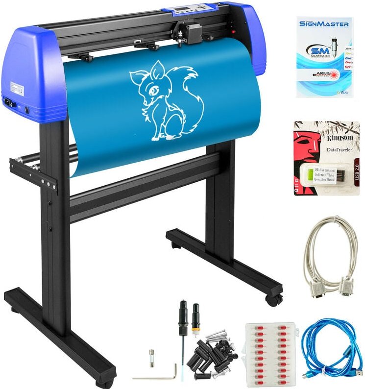 Schneideplotter 870 mm Folienplotter Plotter Vinyl Schneideplotter mit Sign Master Plotter Folienschneider Schwarz und B...