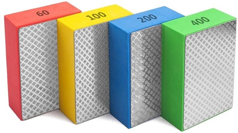 Tlily - Handpolierpads zum Schleifen von Keramik, Glas, Fliesen, Beton, Stein