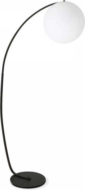 180 cm gewölbte Stehleuchte Schwarz
