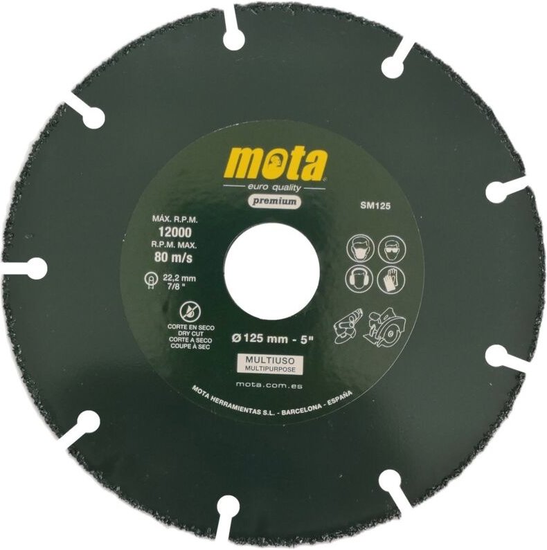 Thumbnail - Mehrzweck-Trockenschnitt-Diamantscheibe 125mm