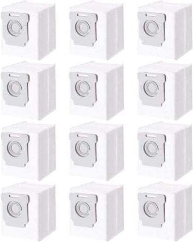 12er-Pack Staubsaugerbeutel für iRobot Roomba i7 i7+ i3 i3+ i4 i4+ i6 i6+ j7 j7+ i8 i8+ S9 S9+ E5 E6 E7, Staubbeutel-Zub...