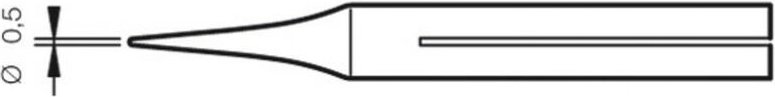 Lötkolben B03D 0,5mm für 14ST JBC 0150300