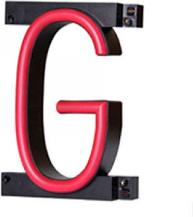 Buchstaben led Neon g Breite 100Mm Höhe 161Mm Hintergrund 38Mm