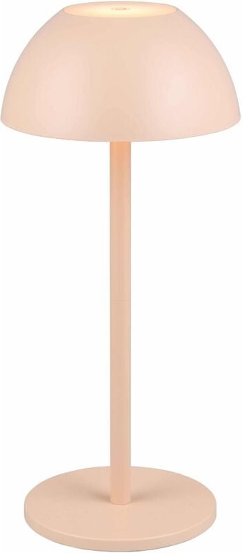 Reality Leuchten - Akku led Tischleuchte ricardo kabellos für Innen & Außen, Beige - 30cm klein
