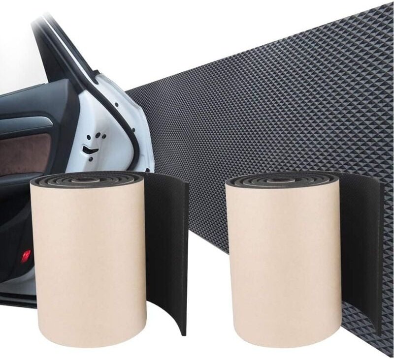 Parachoques Protector de Pared para Garaje Coche Autoadhesivo 2 Rollos 200 cm x 20 cm x 4 mm para Paredes de Garaje para...