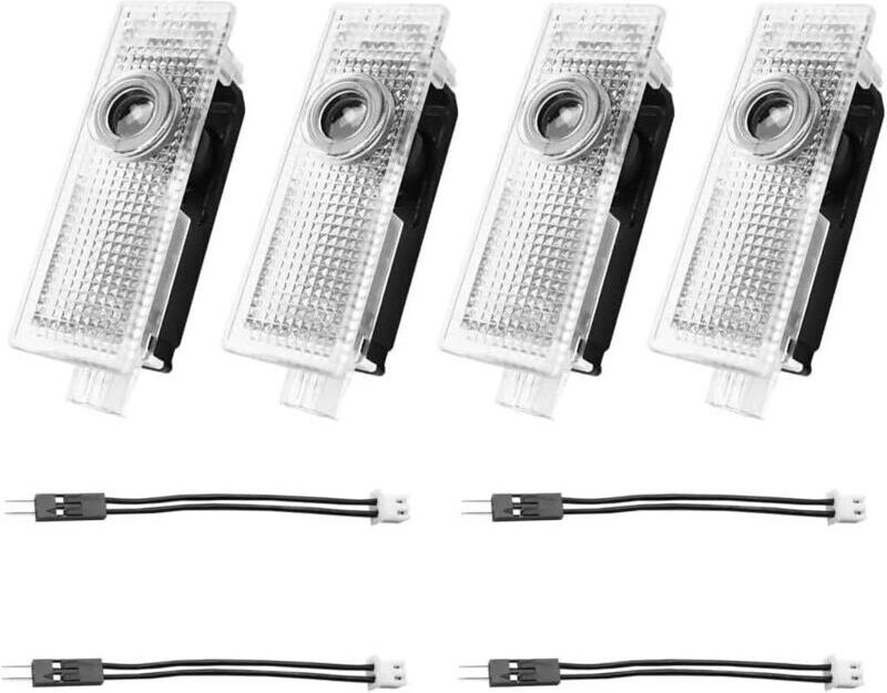 4 Stück LED-Autotür-Willkommenslicht, Logo-Projektorlampen für BMW, Einstiegslicht, kompatibel mit BMW 1 2 3 4 5 6 7er-S...
