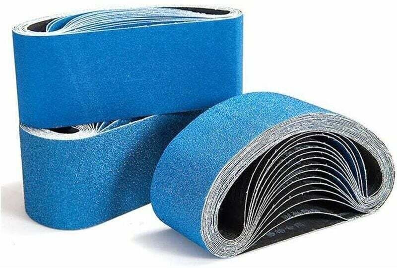 Schleifbänder. Schleifbandgruppe, Schleifband mit Körnung 3x40/60/80/120 für Bandschleifer. Wird zum Schruppen, Abbeizen...