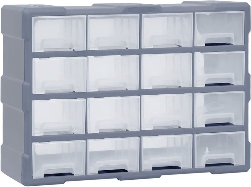 Gbly - Multi-Schubladen-Organizer 16 Schubladen 52x16x37 cm