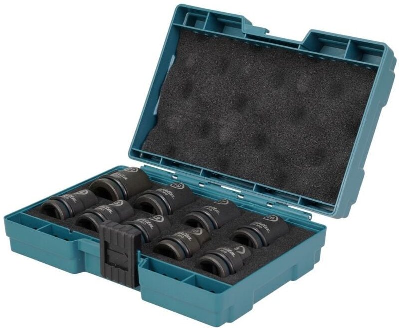 9-teiliger Steckschlüsselsatz für Makita 1/2'' Schlagschrauber impact black (E-16570)