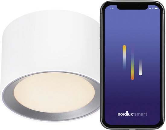 Nordlux 2110840101 Landon Smart LED-Deckenleuchte LED LED 8 W Weiß
