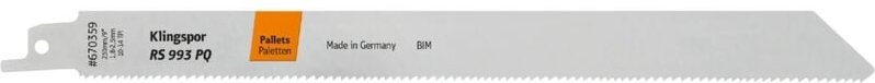 Klingspor - rs 993 pq Säbelsägeblätter, 230 x 19 x 0,9 mm Nutzlänge 210Bi-Metall, gefräst, geschränkt , 10-14 Zähne pro ...